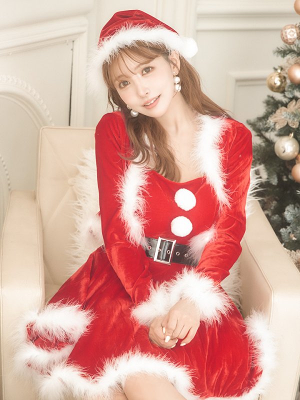 画像9: SALE!【サンタコス 5点セット】【S-XLサイズ/1カラー】ジャケット付きフレアサンタ[OF01] (9)