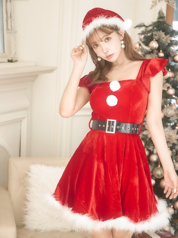 画像11: SALE!【サンタコス 5点セット】【S-XLサイズ/1カラー】ジャケット付きフレアサンタ[OF01] (11)