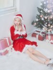 画像26: 【即日発送！】【サンタコス 5点セット】【S-XLサイズ/1カラー】ジャケット付きフレアサンタ[YMT] (26)