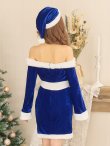 画像4: SALE!【サンタコス 4点セット】オフショルダーロングスリーブサンタコスプレ[YMT] (4)