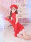 画像7: 【即日発送!】【サンタコス 4点セット】【S-Lサイズ/1カラー】ワンピースドレスサンタ[YMT] (7)