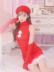 画像14: 【即日発送!】【サンタコス 4点セット】【S-Lサイズ/1カラー】ワンピースドレスサンタ[YMT] (14)