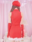 画像15: 【即日発送!】【サンタコス 4点セット】【S-Lサイズ/1カラー】ワンピースドレスサンタ[YMT] (15)