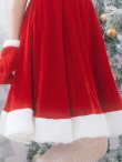 画像10: 【即日発送！】【サンタコス 5点セット】【S-Lサイズ/2カラー】シンプルフレアサンタ[YMT] (10)