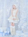 画像7: 即日発送!【サンタコス 5点セット】【S-Lサイズ/3カラー】ツイードチェック2段フレアスカートサンタコスプレ[YMT] (7)