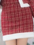 画像13: SALE!【サンタコス 6点セット】【XS-Lサイズ/1カラー】ツイードジャケットチェックセットアップサンタコスプレ[YMT] (13)