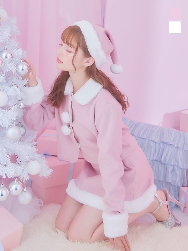 画像2: SALE!【サンタコス 4点セット】【S-Mサイズ/2カラー】ジャケットセットアップサンタ[YMT] (2)