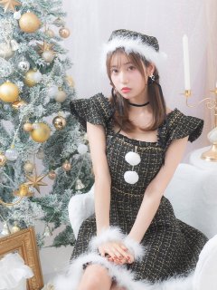 ツイードフレアサンタ【Malymoon/マリームーン】