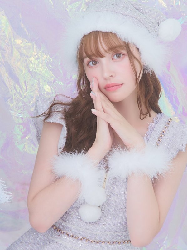 画像31: SALE!【サンタコス 4点セット】【S-Lサイズ/2カラー】チェーンモチーフフロントジップツイードフレアサンタコスプレ[YMT] (31)