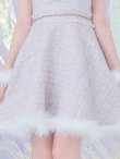 画像39: SALE!【サンタコス 4点セット】【S-Lサイズ/2カラー】チェーンモチーフフロントジップツイードフレアサンタコスプレ[YMT] (39)