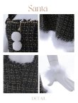 画像42: SALE!【サンタコス 4点セット】【S-Lサイズ/2カラー】チェーンモチーフフロントジップツイードフレアサンタコスプレ[YMT] (42)