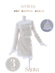 画像44: SALE!【サンタコス 3点セット】【XS-Lサイズ/2カラー】ロングスリーブツイードサンタコスプレ[YMT] (44)