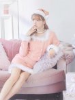 画像20: SALE!【サンタコス 3点セット】【XS-Lサイズ/2カラー】ロングスリーブツイードサンタコスプレ[YMT] (20)