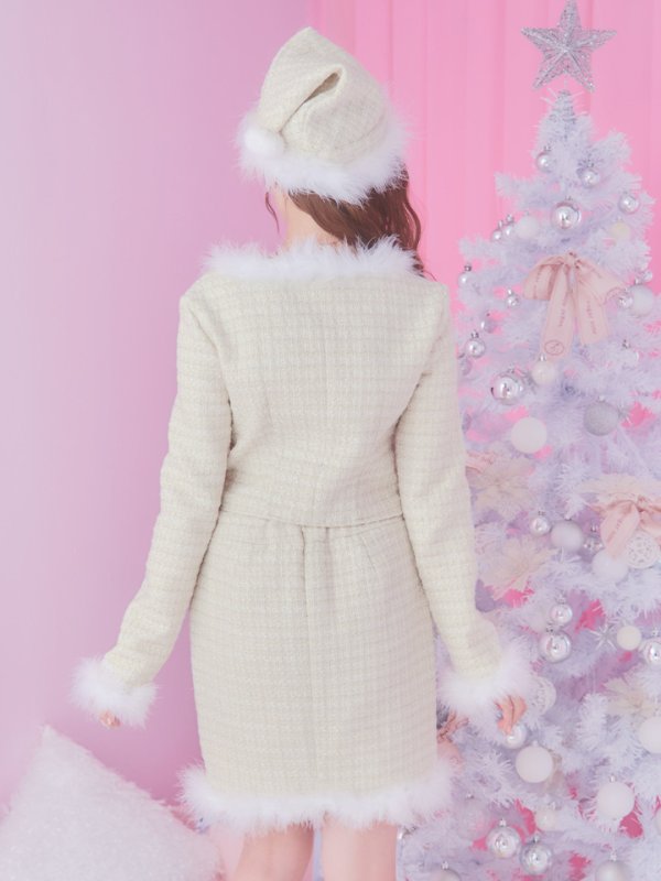 画像7: SALE!【サンタコス 3点セット】【XS-Lサイズ/2カラー】ロングスリーブツイードサンタコスプレ[YMT] (7)