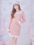 画像14: SALE!【サンタコス 3点セット】【XS-Lサイズ/2カラー】ロングスリーブツイードサンタコスプレ[YMT] (14)