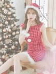 画像3: SALE!【サンタコス 4点セット】【S-Lサイズ/1カラー】ワンピースドレスサンタ[YMT] (3)