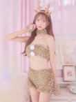 画像4: 【即日発送！】【サンタコス 7点セット】【フリーサイズ/1カラー】モコモコトナカイコスプレ[YMT] (4)