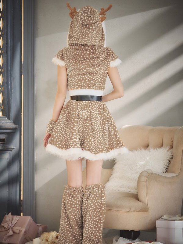 画像15: 【即日発送！】【サンタコス 6点セット】【S-Lサイズ/1カラー】セットアップフレアサンタ[YMT] (15)