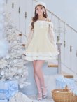 画像4: 【即日発送】【サンタコス 3点セット】【XS-XLサイズ/1カラー】オフショルダーシアーチュールフレアサンタコスプレ[YMT] (4)