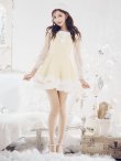 画像20: 【即日発送】【サンタコス 3点セット】【XS-XLサイズ/1カラー】オフショルダーシアーチュールフレアサンタコスプレ[YMT] (20)