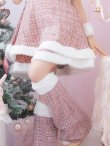 画像10: 即日発送!【サンタコス 5点セット】【S-Lサイズ/3カラー】ツイードチェック2段フレアスカートサンタコスプレ[YMT] (10)