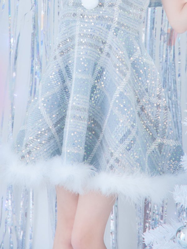 画像17: 【即日発送】【サンタコス4点セット】【S-Lサイズ/1カラー】フレアツイードサンタ[YMT] (17)