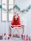 画像16: 【即日発送】【サンタコス 3点セット】【S-Lサイズ/1カラー】チュールシアーフレアサンタコスプレ[YMT] (16)