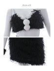 画像17: 【即日発送】【サンタコス 7点セット】【XS-Mサイズ/2カラー】バニーセットアップシャギーコスプレ[YMT] (17)