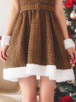 画像7: 【即日発送！】【サンタコス 7点セット】【XS-Mサイズ/1カラー】ツイードトナカイコスプレ[YMT] (7)