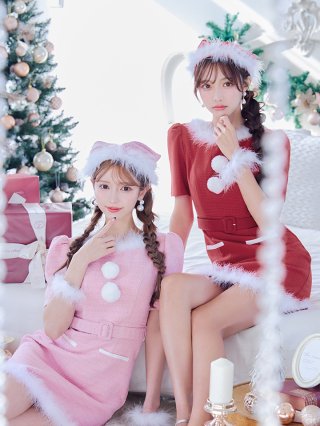 韓国っぽカジュアル系 サンタコスプレ - キャバドレス専門店