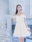 画像12: 【即日発送！】【サンタコス 5点セット】【XS-XLサイズ/3カラー】オフショルビジューリボンフレアサンタ[YMT] (12)