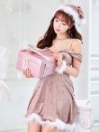 画像26: 【即日発送！】【サンタコス 5点セット】【XS-XLサイズ/3カラー】オフショルビジューリボンフレアサンタ[YMT] (26)