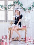 画像9: 【即日発送】【サンタコス 5点セット】【S-Mサイズ/2カラー】ベロアパールビジューサンタコスプレ[YMT] (9)