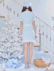 画像13: 【即日発送！】【サンタコス 4点セット】【S-Mサイズ/1カラー】ギンガムチェックタイトサンタコスプレ[YMT] (13)