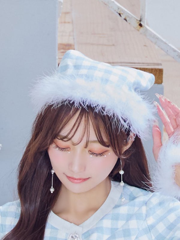 画像14: 【即日発送！】【サンタコス 4点セット】【S-Mサイズ/1カラー】ギンガムチェックタイトサンタコスプレ[YMT] (14)