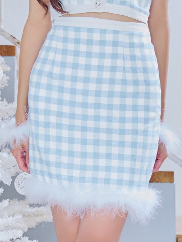 画像16: 【即日発送！】【サンタコス 4点セット】【S-Mサイズ/1カラー】ギンガムチェックタイトサンタコスプレ[YMT] (16)