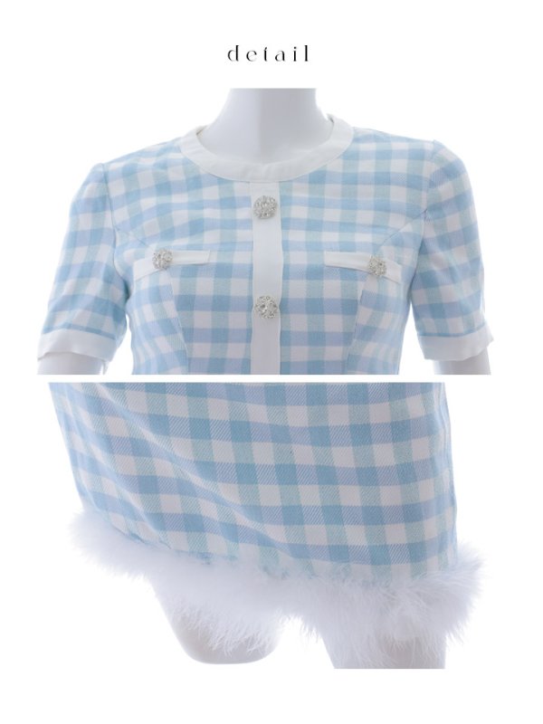 画像24: 【即日発送！】【サンタコス 4点セット】【S-Mサイズ/1カラー】ギンガムチェックタイトサンタコスプレ[YMT] (24)