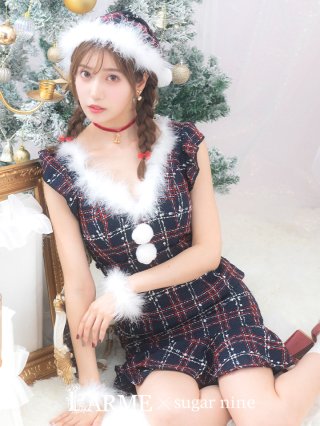 ネイビーサンタ衣装 まとめ売り 即日発送！】【サンタコス 4点セット】【S-Lサイズ/2カラー
