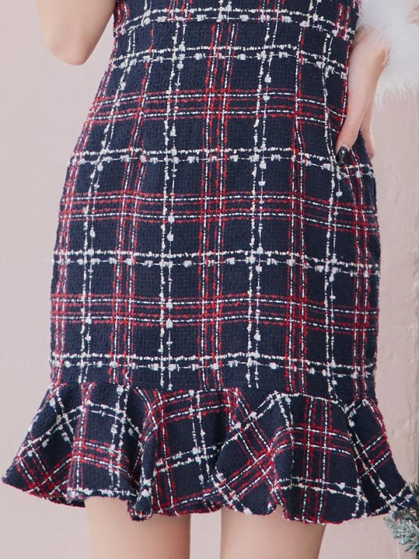 画像19: SALE!【サンタコス 4点セット】【S-Lサイズ/1カラー】マーメイドツイードサンタ[YMT] (19)