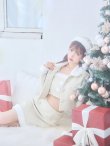 画像7: SALE!【サンタコス 5点セット】【XS-Lサイズ/1カラー】ジャケット付きツイードセットアップサンタ[YMT] (7)
