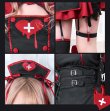 画像9: 【即日発送】ブラックデビルハーネスナース【マリームーン】【ハロウィンコスプレ9点セット】【フリーサイズ/1カラー】[YMT] (9)