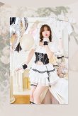 ホワイトxブラック モデル：身長：166cm　着用サイズ：Fサイズ
