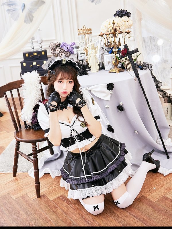 ブラック　モデル身長：163cm　着用サイズ：Fサイズ