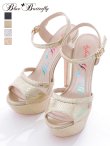 画像11: 【COMEX】 4color/ ラメグリッター/15.5cmヒール/ ストラップサンダル[OF02] (11)