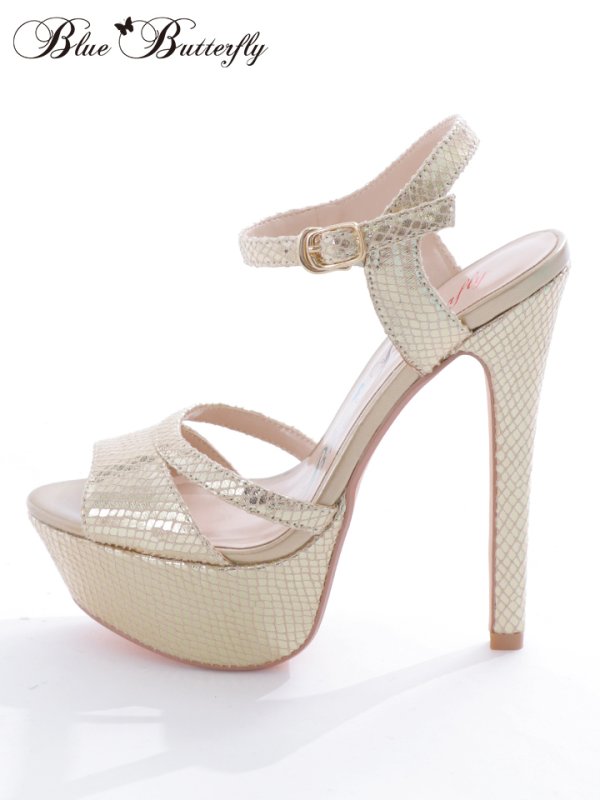 画像12: 【COMEX】 4color/ ラメグリッター/15.5cmヒール/ ストラップサンダル[OF02] (12)