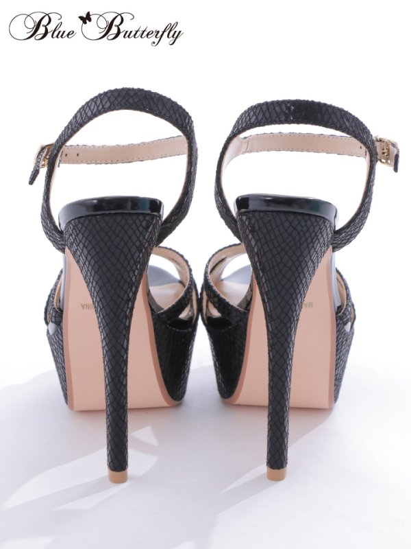 画像9: 【COMEX】 4color/ ラメグリッター/15.5cmヒール/ ストラップサンダル[OF02] (9)