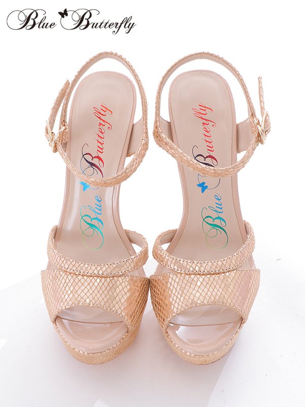 画像5: 【COMEX】 4color/ ラメグリッター/15.5cmヒール/ ストラップサンダル[OF02] (5)