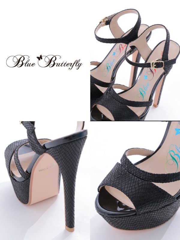 画像6: 【COMEX】 4color/ ラメグリッター/15.5cmヒール/ ストラップサンダル[OF02] (6)