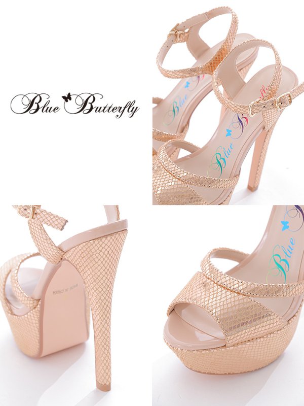 画像6: 【COMEX】 4color/ ラメグリッター/15.5cmヒール/ ストラップサンダル[OF02] (6)