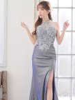 画像5: 【IRMA/イルマ】アメスリ/ ホルターネック/ ラメ/ 刺繍レース/ スリット/ タイト/ ロングドレス/ キャバドレス long[HC03] (5)